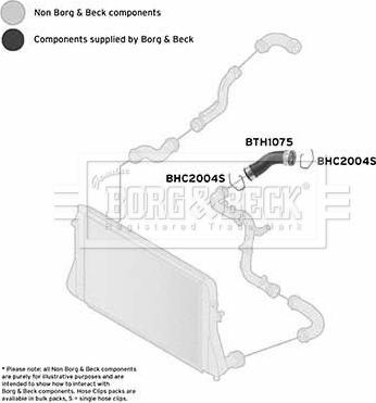 Borg & Beck BTH1075 - Трубка, нагнетание воздуха autosila-amz.com