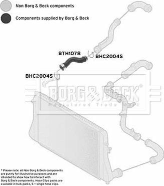 Borg & Beck BTH1078 - Трубка, нагнетание воздуха autosila-amz.com