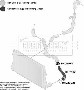 Borg & Beck BTH1149 - Трубка, нагнетание воздуха autosila-amz.com