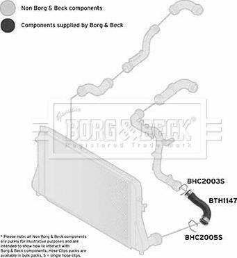 Borg & Beck BTH1147 - Трубка, нагнетание воздуха autosila-amz.com