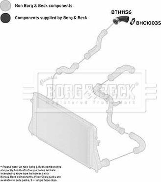 Borg & Beck BTH1156 - Трубка, нагнетание воздуха autosila-amz.com