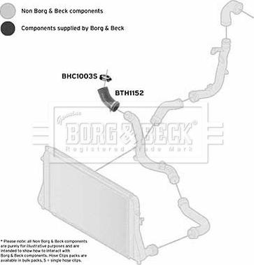 Borg & Beck BTH1152 - Трубка, нагнетание воздуха autosila-amz.com