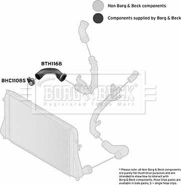 Borg & Beck BTH1168 - Трубка, нагнетание воздуха autosila-amz.com