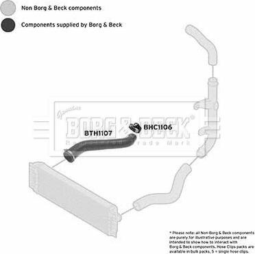 Borg & Beck BTH1107 - Трубка, нагнетание воздуха autosila-amz.com