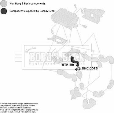 Borg & Beck BTH1118 - Трубка, нагнетание воздуха autosila-amz.com