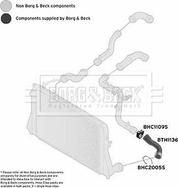 Borg & Beck BTH1136 - Трубка, нагнетание воздуха autosila-amz.com