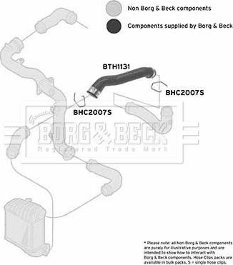 Borg & Beck BTH1131 - Трубка, нагнетание воздуха autosila-amz.com