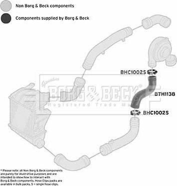 Borg & Beck BTH1138 - Трубка, нагнетание воздуха autosila-amz.com