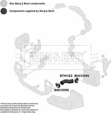 Borg & Beck BTH1122 - Трубка, нагнетание воздуха autosila-amz.com