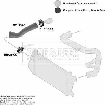 Borg & Beck BTH1345 - Трубка, нагнетание воздуха autosila-amz.com