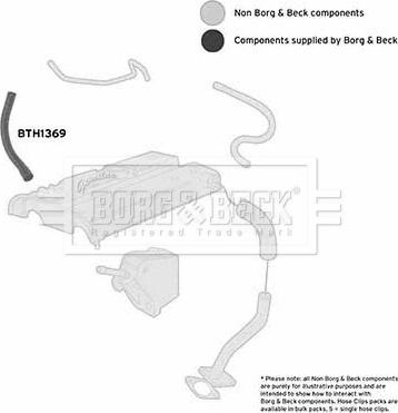 Borg & Beck BTH1369 - Трубка, нагнетание воздуха autosila-amz.com