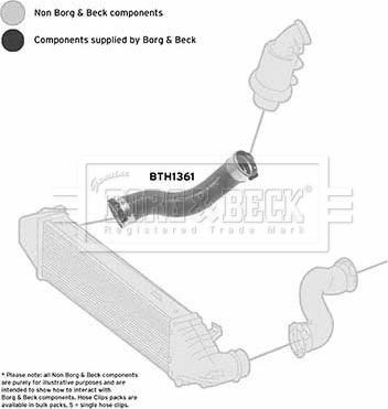 Borg & Beck BTH1361 - Трубка, нагнетание воздуха autosila-amz.com