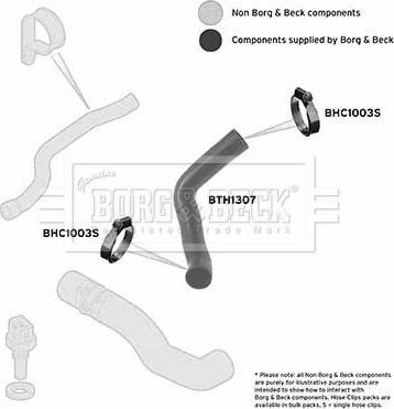 Borg & Beck BTH1307 - Трубка, нагнетание воздуха autosila-amz.com