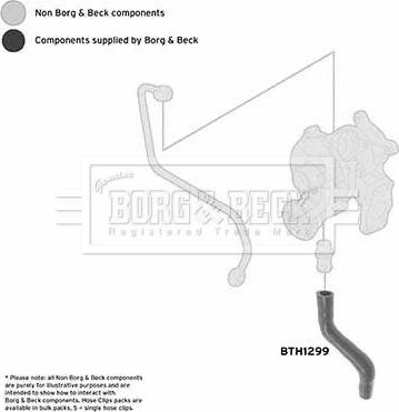 Borg & Beck BTH1299 - Трубка, нагнетание воздуха autosila-amz.com