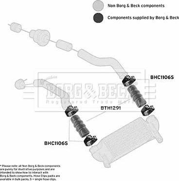 Borg & Beck BTH1291 - Трубка, нагнетание воздуха autosila-amz.com