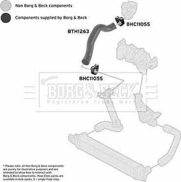 Borg & Beck BTH1263 - Трубка, нагнетание воздуха autosila-amz.com