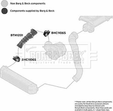 Borg & Beck BTH1201 - Трубка, нагнетание воздуха autosila-amz.com