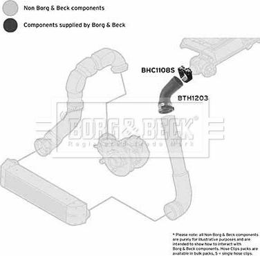 Borg & Beck BTH1203 - Трубка, нагнетание воздуха autosila-amz.com