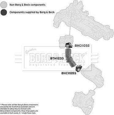 Borg & Beck BTH1233 - Трубка, нагнетание воздуха autosila-amz.com