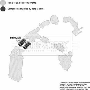 Borg & Beck BTH1225 - Трубка, нагнетание воздуха autosila-amz.com