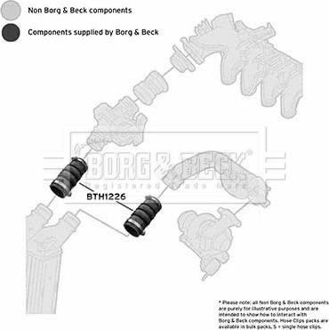 Borg & Beck BTH1226 - Трубка, нагнетание воздуха autosila-amz.com