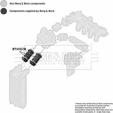 Borg & Beck BTH1228 - Трубка, нагнетание воздуха autosila-amz.com
