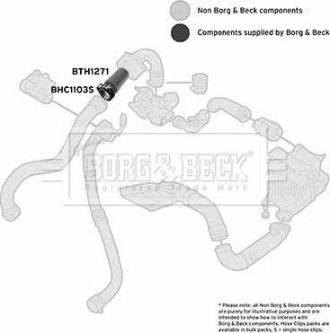 Borg & Beck BTH1271 - Трубка, нагнетание воздуха autosila-amz.com