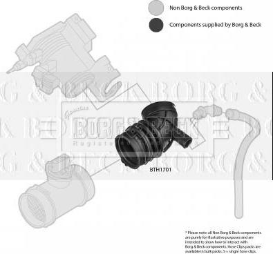 Borg & Beck BTH1701 - Рукав воздухозаборника, воздушный фильтр autosila-amz.com