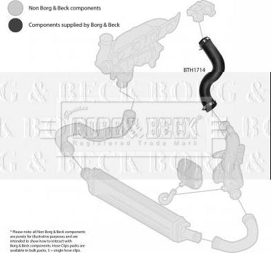 Borg & Beck BTH1714 - Трубка, нагнетание воздуха autosila-amz.com
