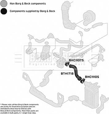 Borg & Beck BTH1718 - Трубка, нагнетание воздуха autosila-amz.com