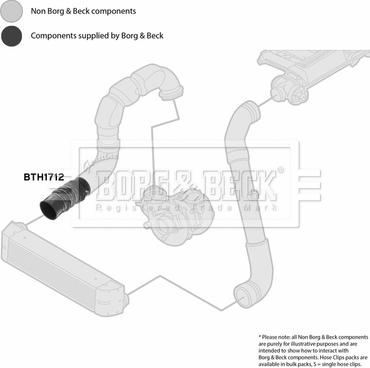 Borg & Beck BTH1712 - Трубка, нагнетание воздуха autosila-amz.com