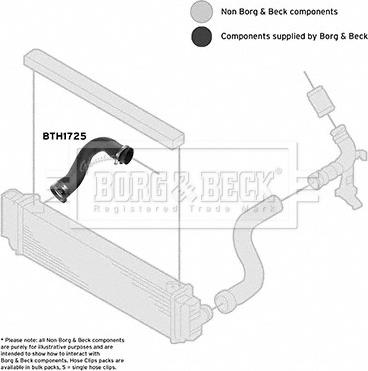Borg & Beck BTH1725 - Трубка, нагнетание воздуха autosila-amz.com