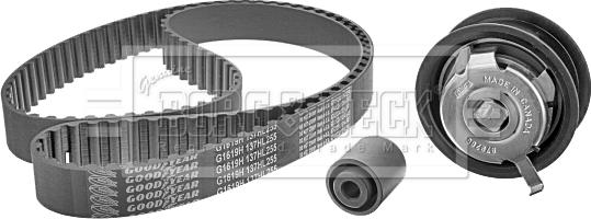 Borg & Beck BTK1024 - Комплект зубчатого ремня ГРМ autosila-amz.com