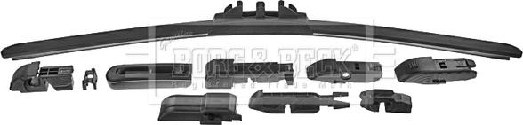 Borg & Beck BW18F.10 - Щетка стеклоочистителя autosila-amz.com