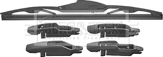 Borg & Beck BW12R.10 - Щетка стеклоочистителя autosila-amz.com