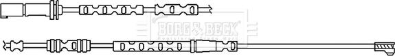 Borg & Beck BWL3095 - Сигнализатор, износ тормозных колодок autosila-amz.com
