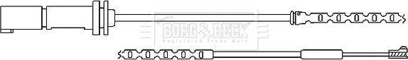 Borg & Beck BWL3091 - Сигнализатор, износ тормозных колодок autosila-amz.com