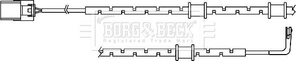 Borg & Beck BWL3098 - Сигнализатор, износ тормозных колодок autosila-amz.com