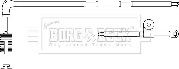 Borg & Beck BWL3044 - Сигнализатор, износ тормозных колодок autosila-amz.com