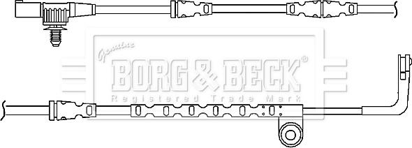 Borg & Beck BWL3040 - Сигнализатор, износ тормозных колодок autosila-amz.com