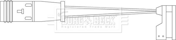 Borg & Beck BWL3069 - Сигнализатор, износ тормозных колодок autosila-amz.com