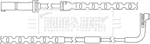 Borg & Beck BWL3035 - Сигнализатор, износ тормозных колодок autosila-amz.com