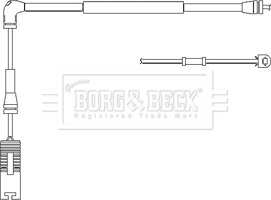 Borg & Beck BWL3026 - Сигнализатор, износ тормозных колодок autosila-amz.com