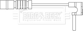 Borg & Beck BWL3072 - Сигнализатор, износ тормозных колодок autosila-amz.com