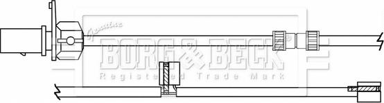 Borg & Beck BWL3169 - Сигнализатор, износ тормозных колодок autosila-amz.com