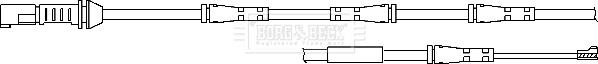 Borg & Beck BWL3104 - Сигнализатор, износ тормозных колодок autosila-amz.com