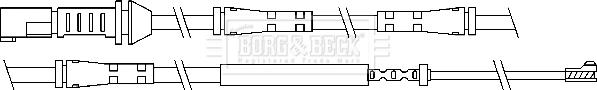 Borg & Beck BWL3101 - Сигнализатор, износ тормозных колодок autosila-amz.com