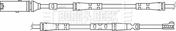 Borg & Beck BWL3189 - Сигнализатор, износ тормозных колодок autosila-amz.com