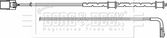 Borg & Beck BWL3181 - Сигнализатор, износ тормозных колодок autosila-amz.com
