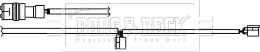Borg & Beck BWL3133 - Сигнализатор, износ тормозных колодок autosila-amz.com